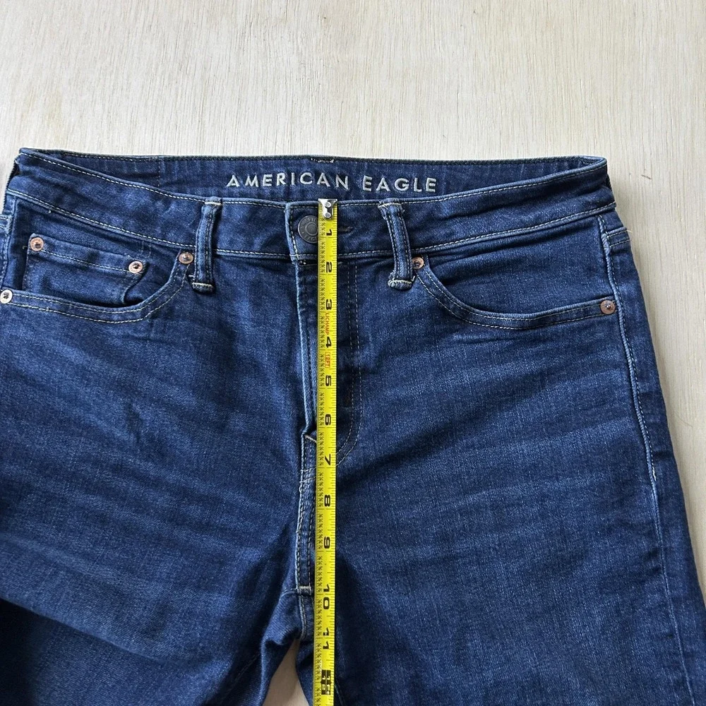 American Eagle Outfitters Airflex+ Jeans Mens 32x32 Blue Denim Slim Straight